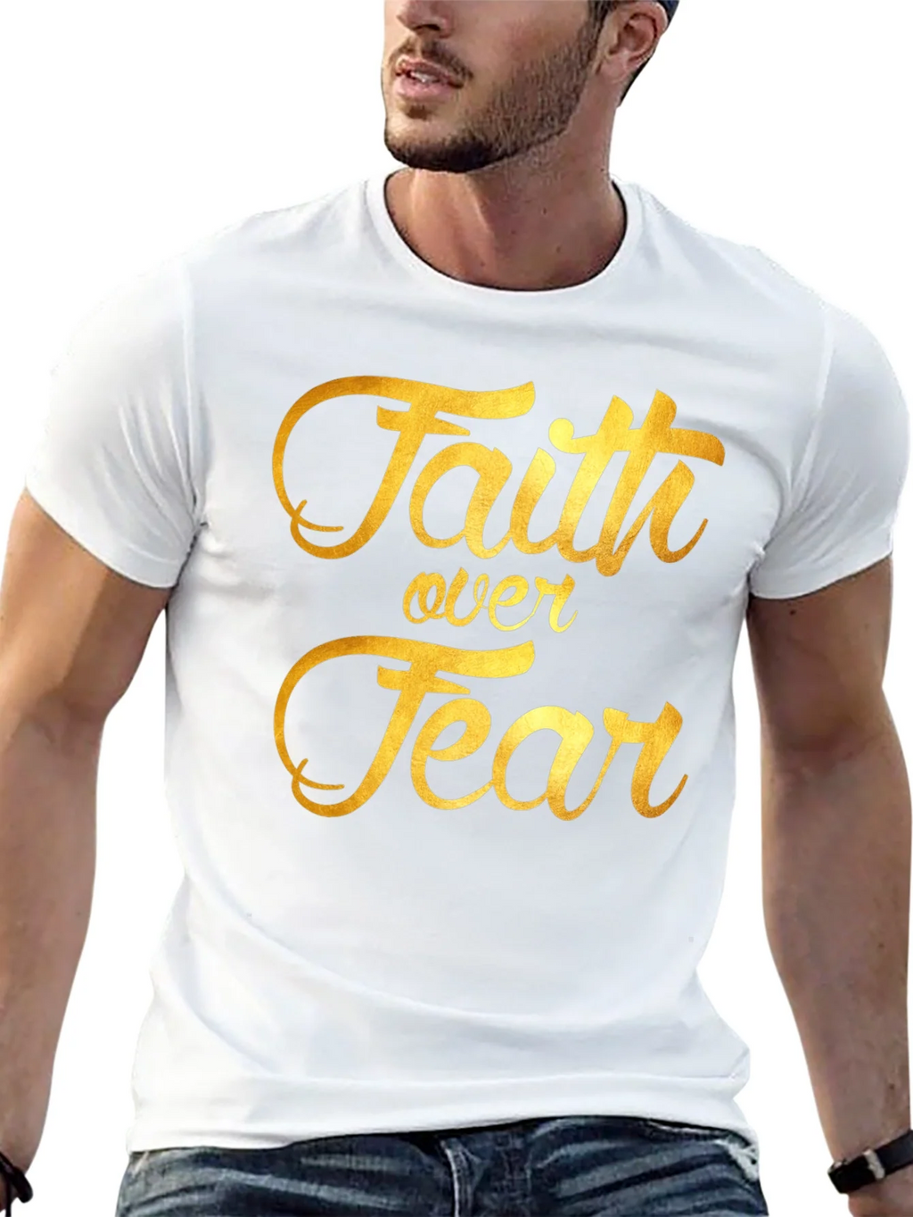 Faith Over Fear Graphic Tee - Inspiring Christian T-Shirt product image 12