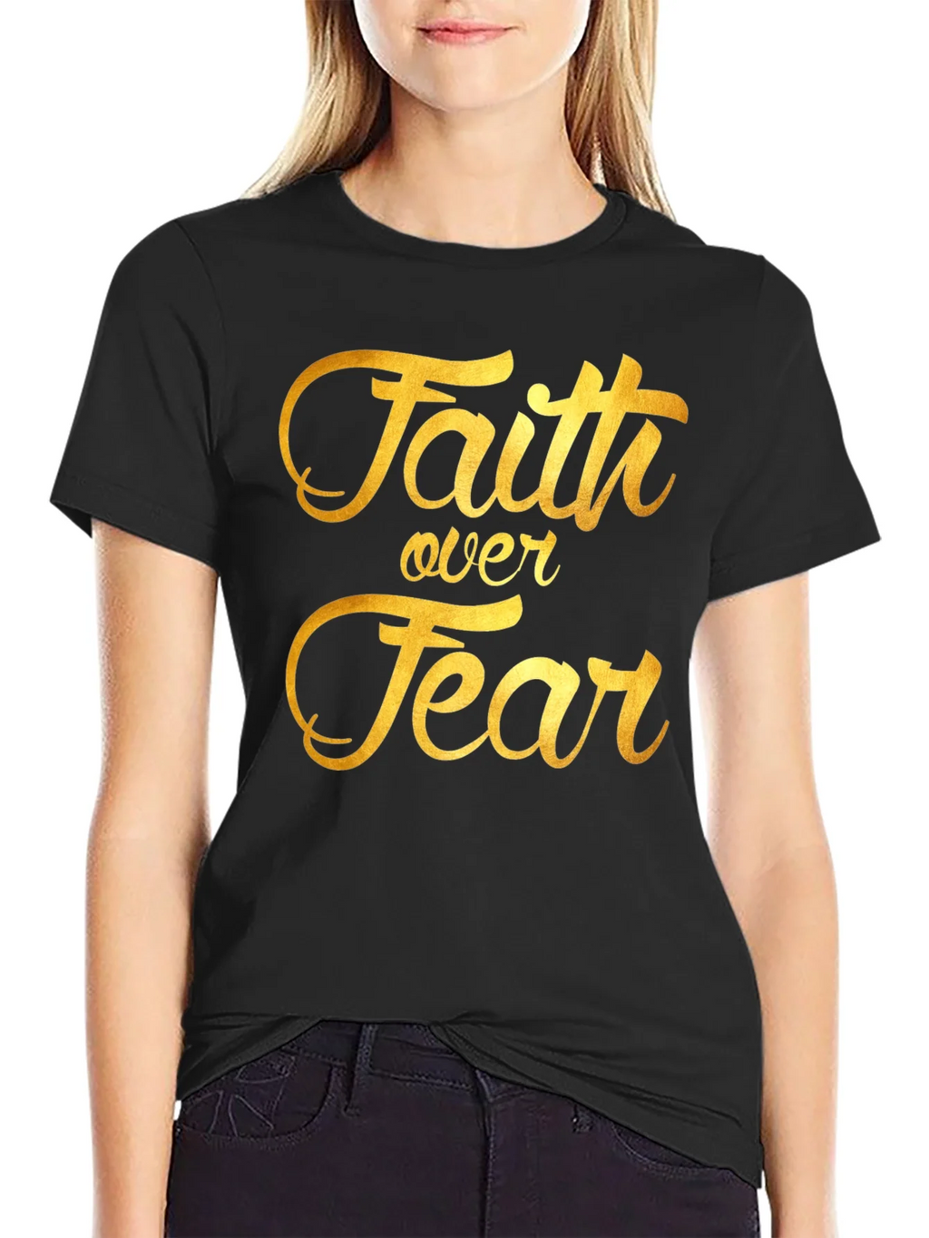 Faith Over Fear Graphic Tee - Inspiring Christian T-Shirt product image 2