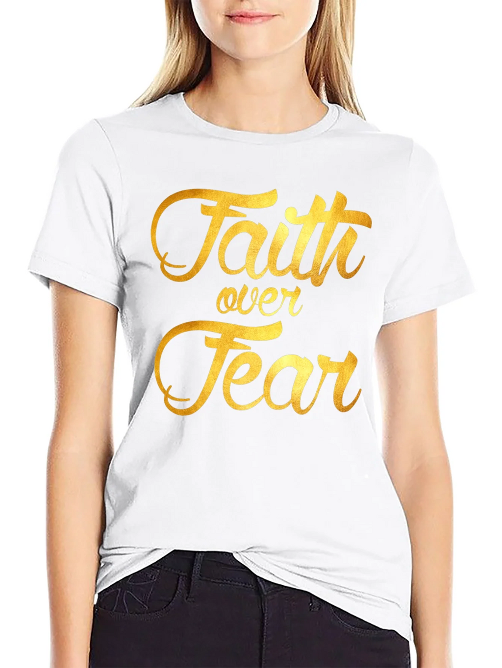 Faith Over Fear Graphic Tee - Inspiring Christian T-Shirt product image 8