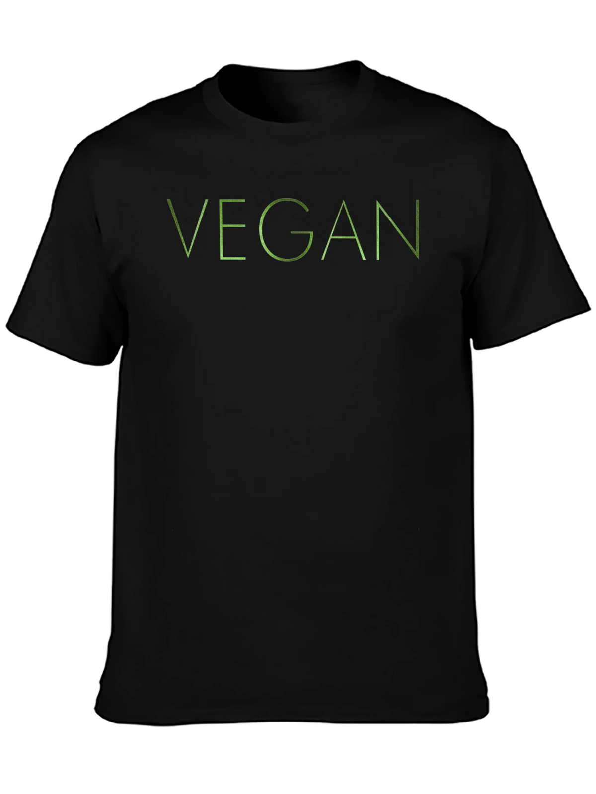 Vegan Graphic T-Shirt - Black Lightweight Casual Wear product image 3