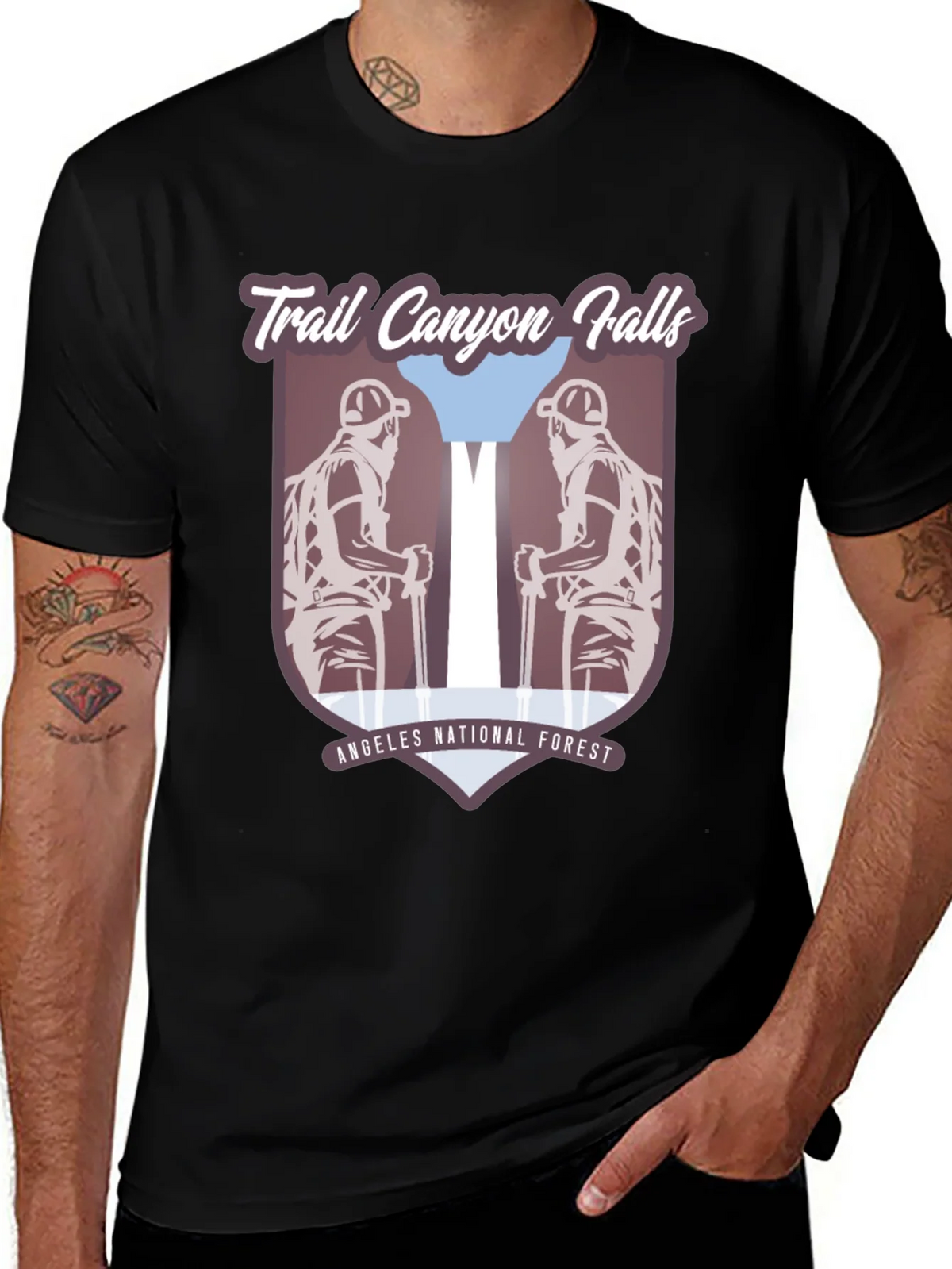 Trail Canyon Falls T-Shirt - Angeles National Forest product image 1