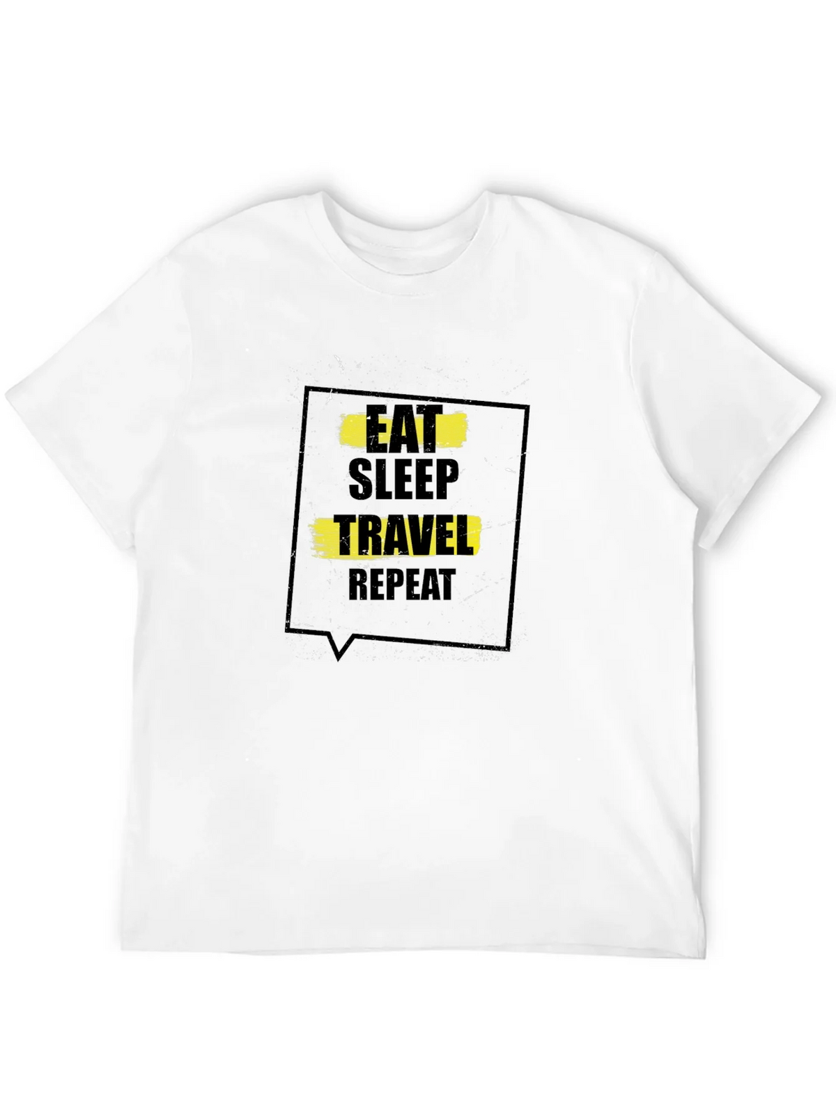 Eat Sleep Travel Repeat Black T-Shirt product image 9