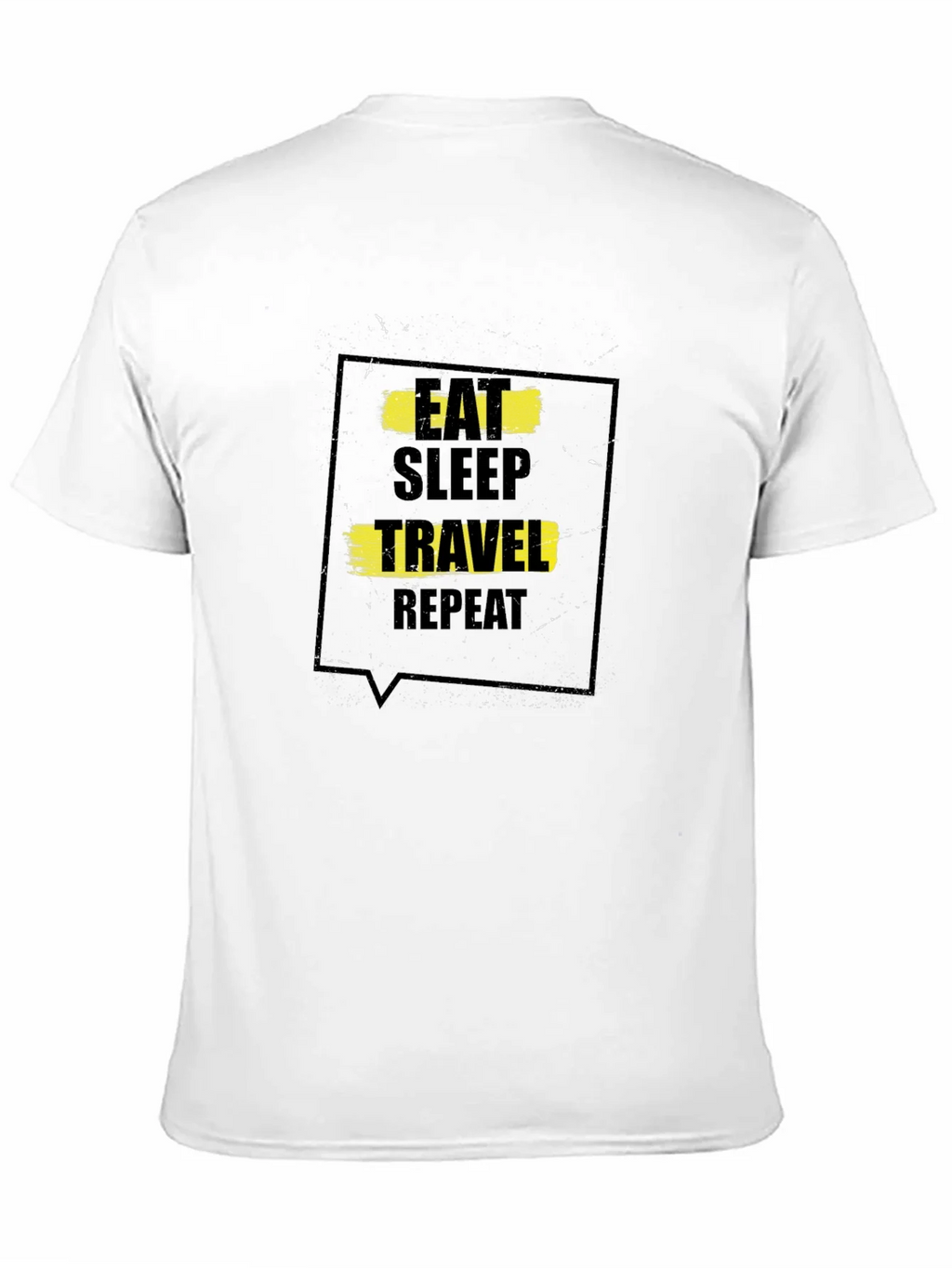 Eat Sleep Travel Repeat Black T-Shirt product image 8