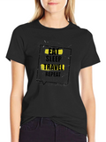 Eat Sleep Travel Repeat Black T-Shirt product image 1