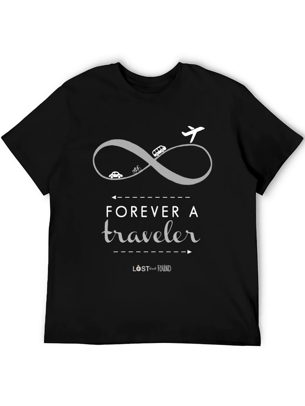 Forever A Traveler Graphic Tee - Black product image 5