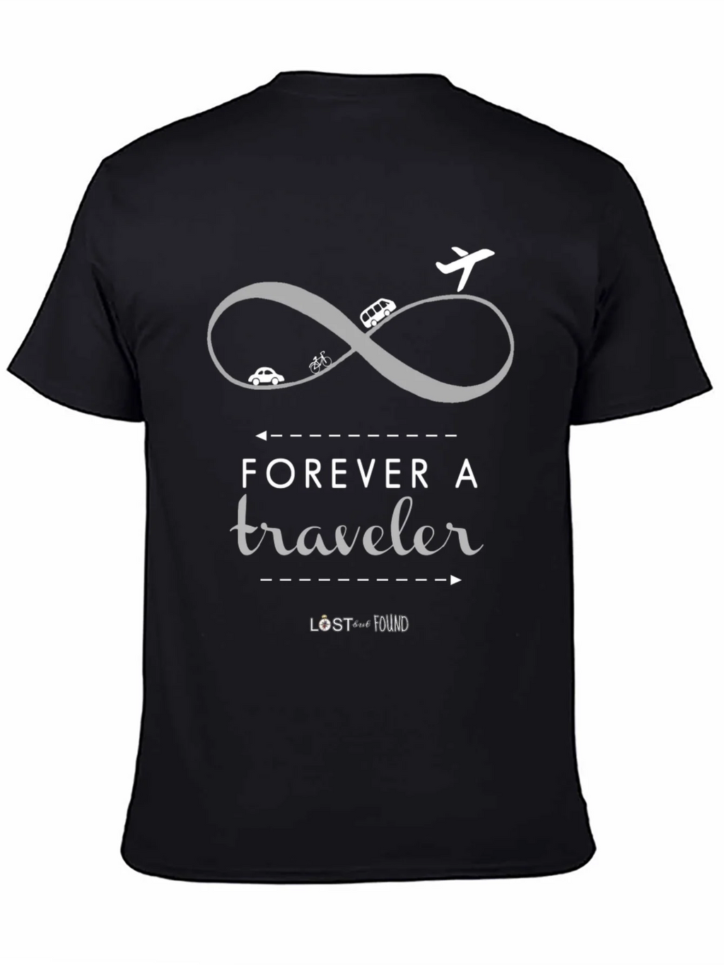 Forever A Traveler Graphic Tee - Black product image 4