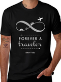Forever A Traveler Graphic Tee - Black product image 1