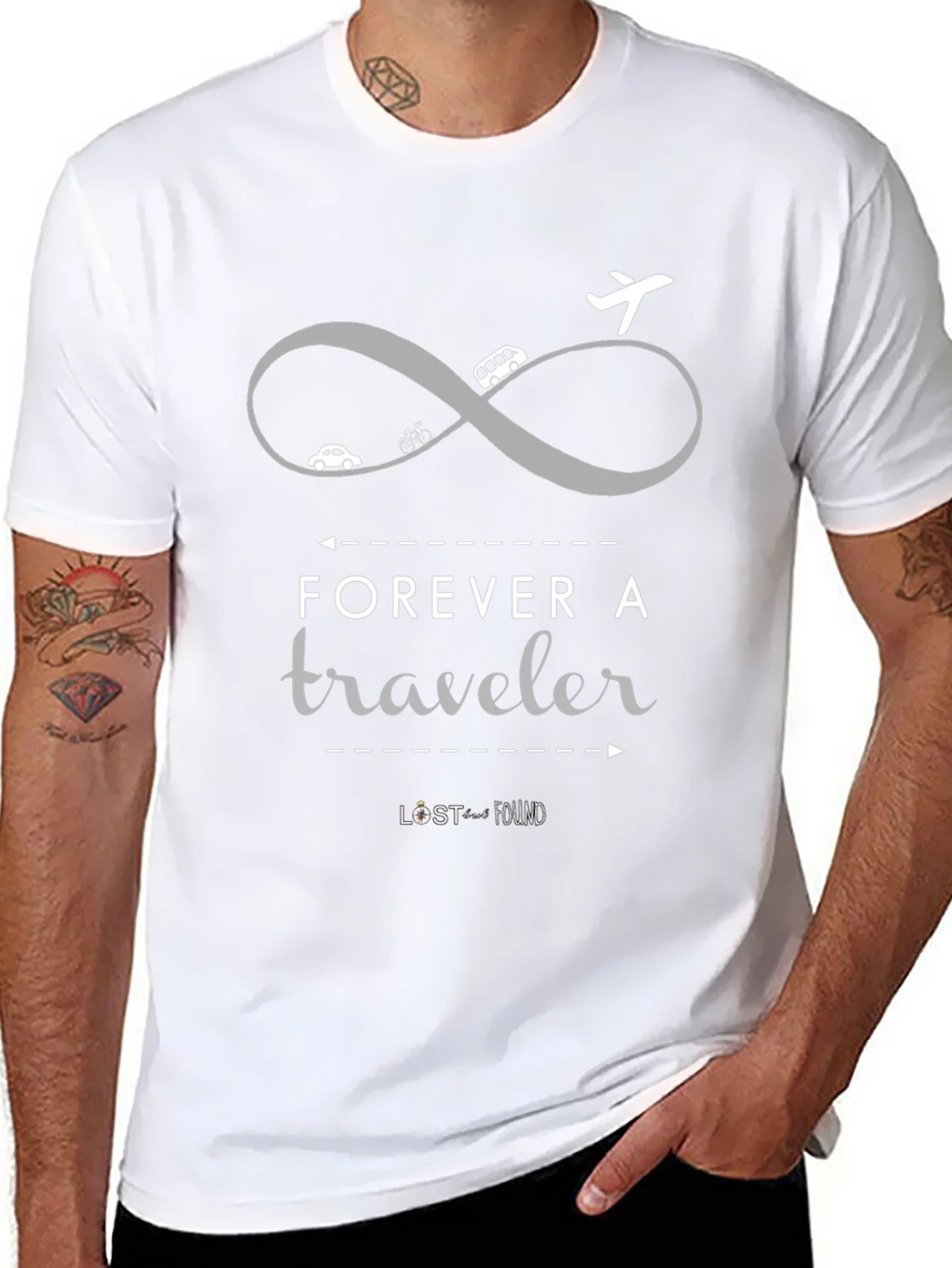 Forever A Traveler Graphic Tee - Black product image 7