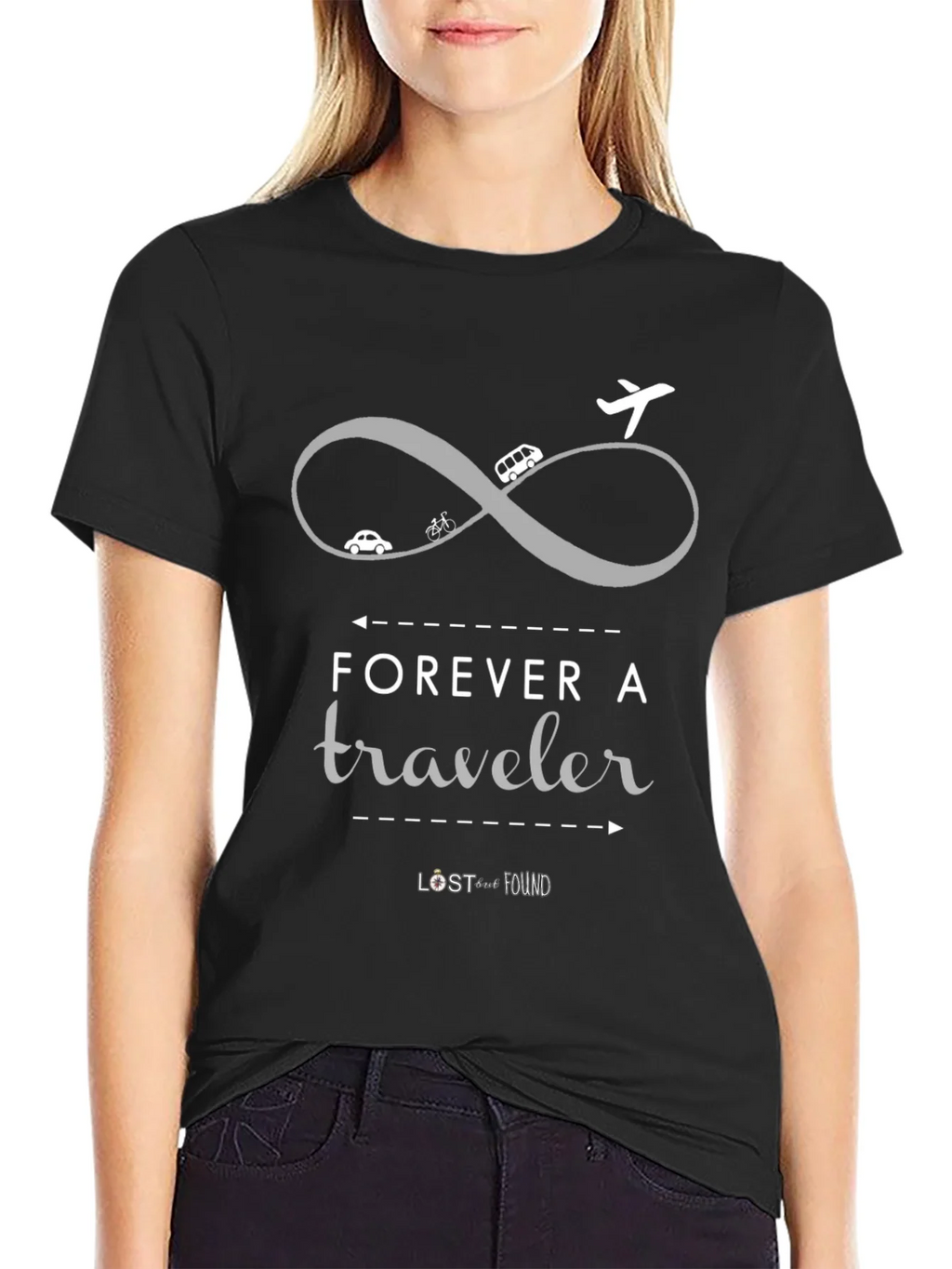 Forever A Traveler Graphic Tee - Black product image 2