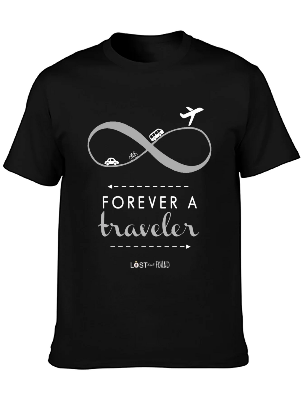 Forever A Traveler Graphic Tee - Black product image 3