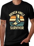 Broken Ankle Survivor Graphic T-Shirt product image 1