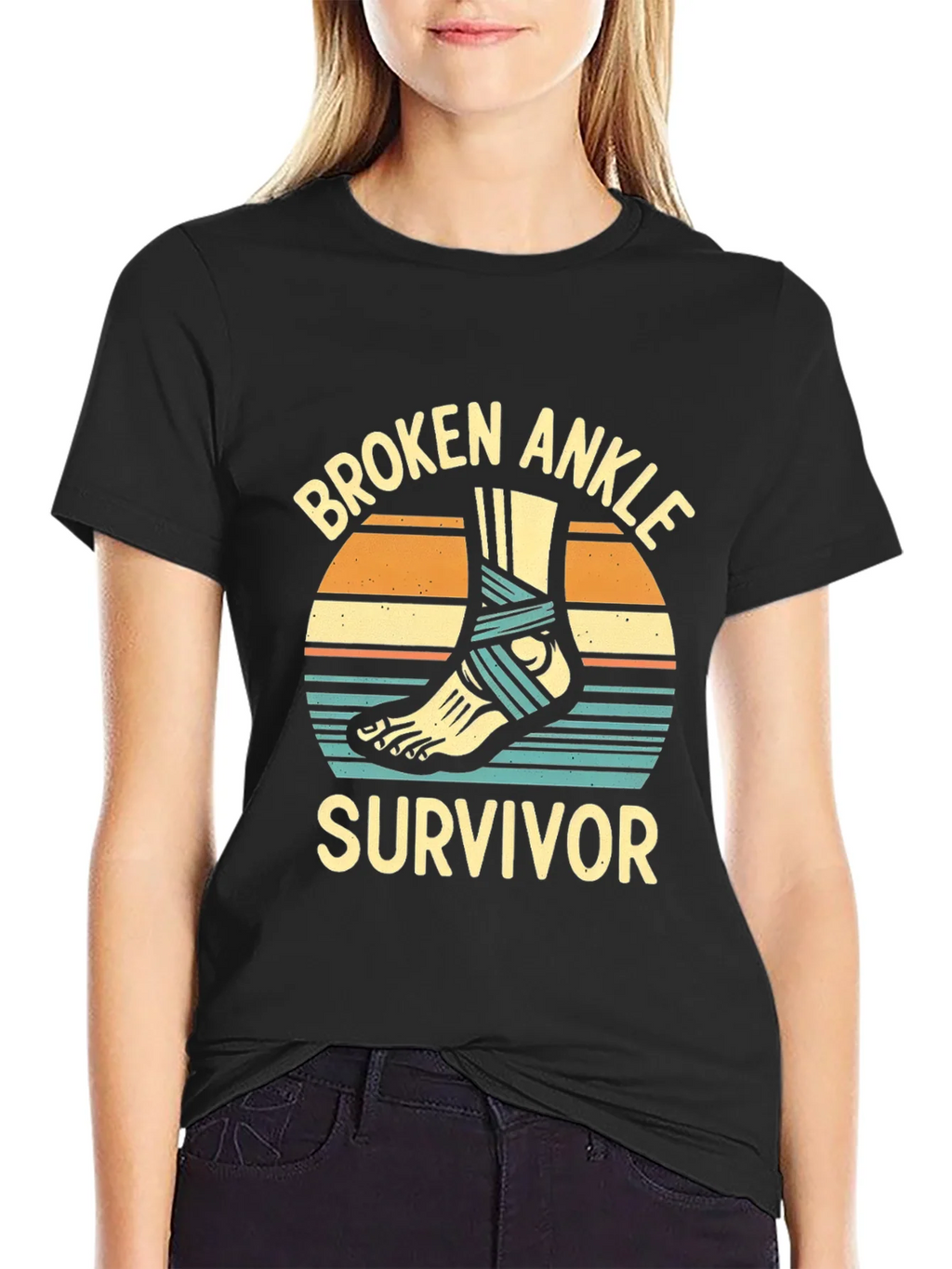 Broken Ankle Survivor Graphic T-Shirt product image 2