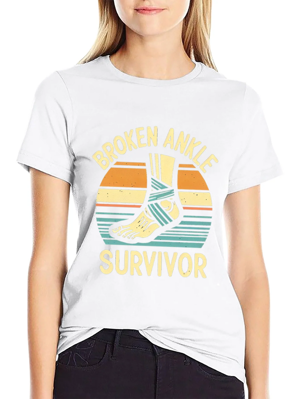 Broken Ankle Survivor Graphic T-Shirt product image 8