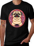 Zen Pug Graphic T-Shirt - Meditating Dog Tee product image 1