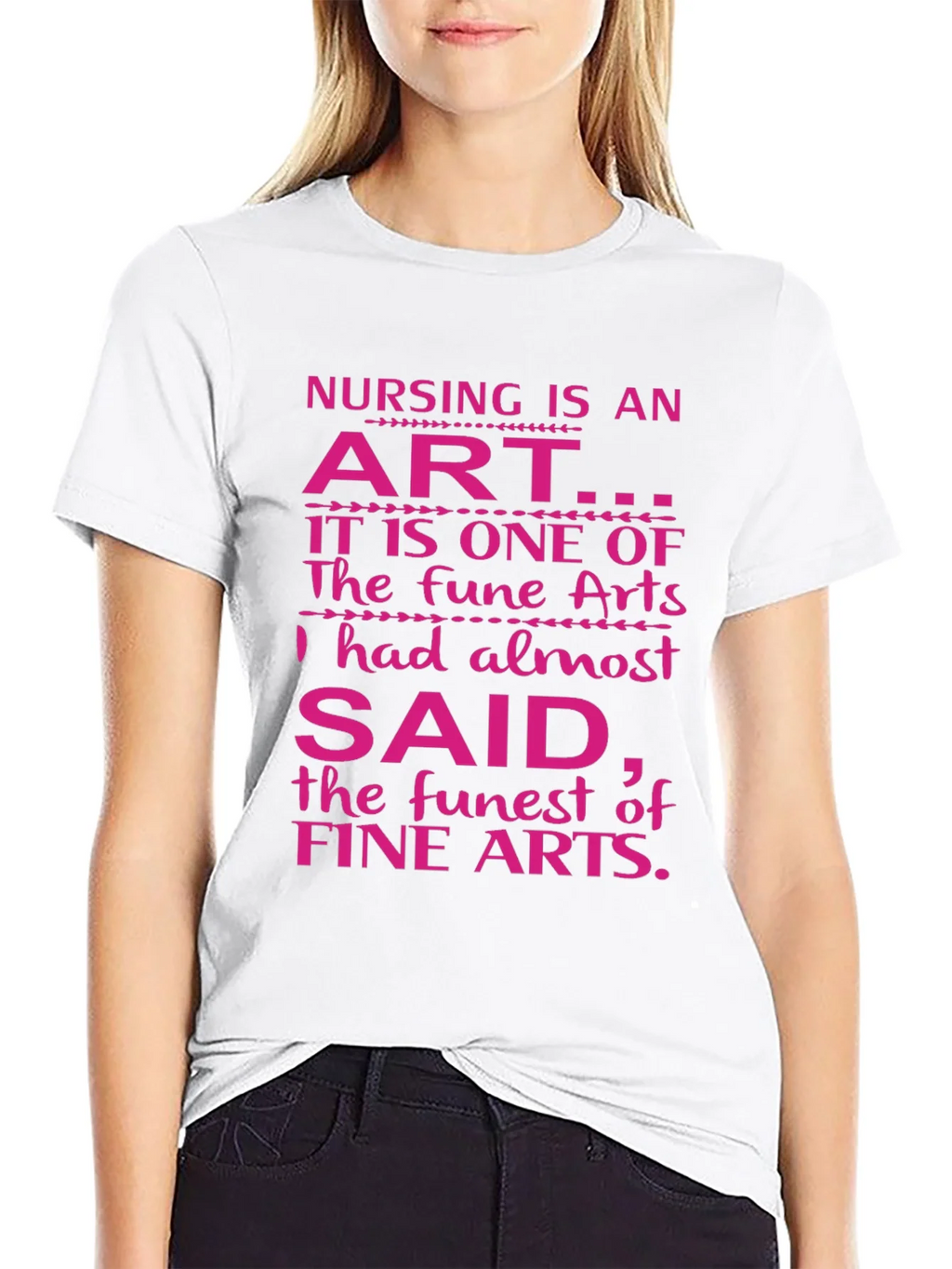Nursing is an Art Graphic Tee product image 6