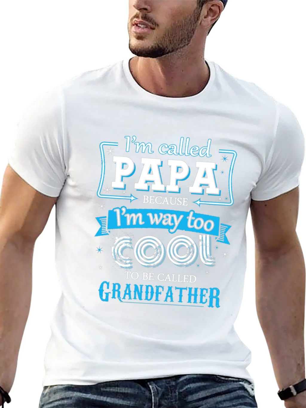 Papa Too Cool Grandfather T-Shirt product image 12