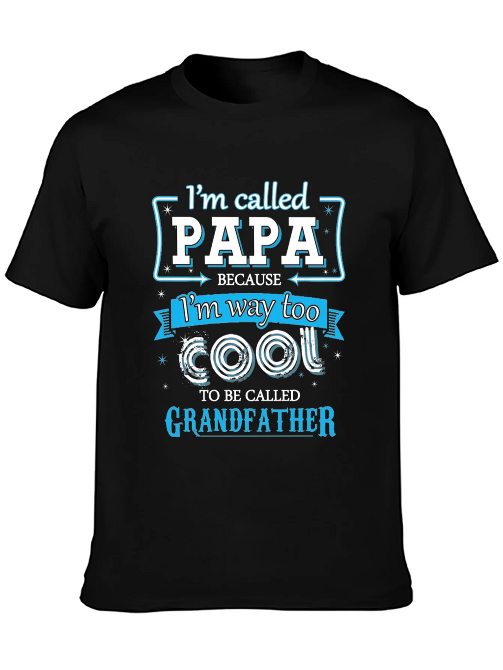 Papa Too Cool Grandfather T-Shirt product image 3