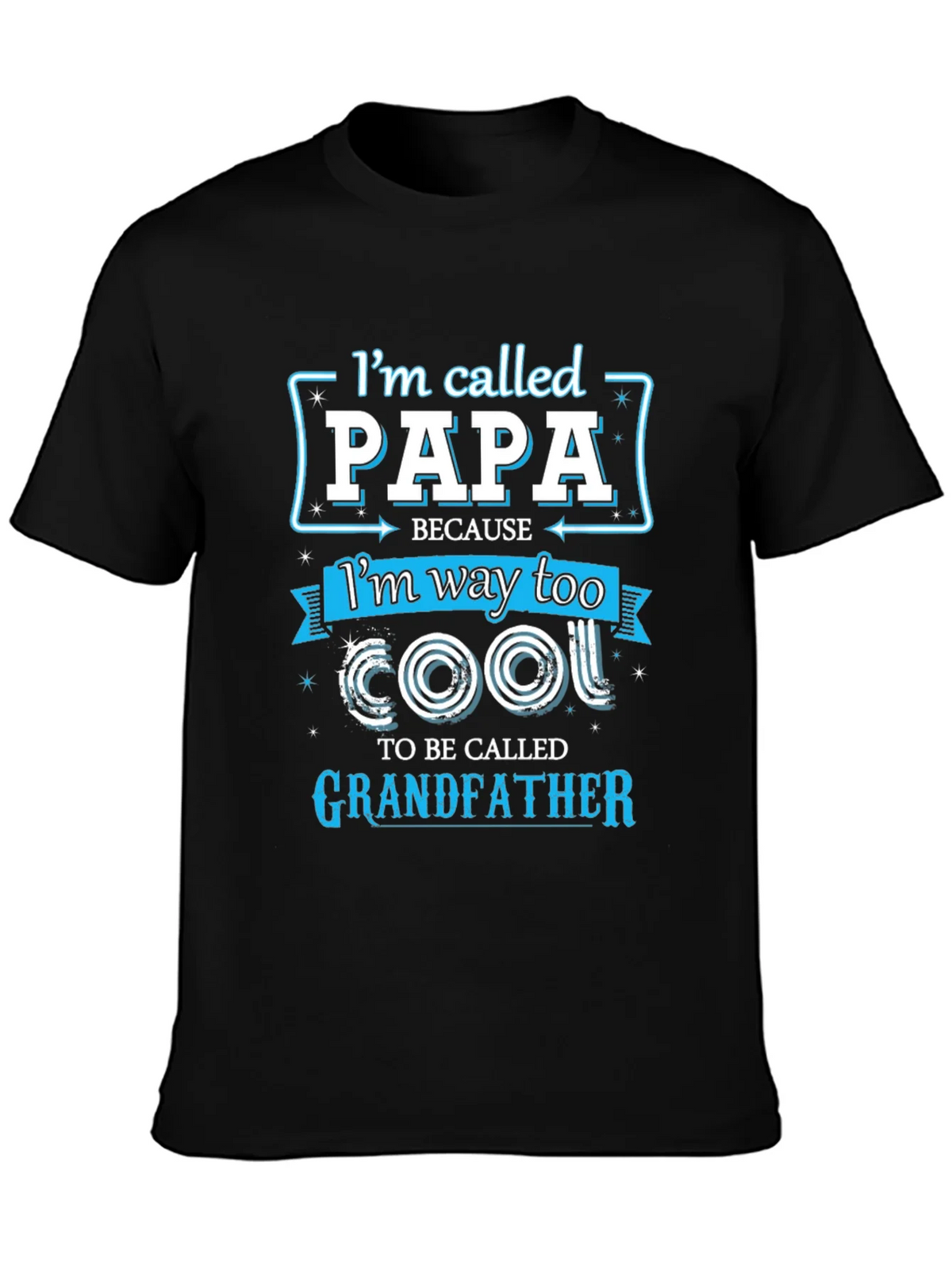 Papa Too Cool Grandfather T-Shirt product image 3