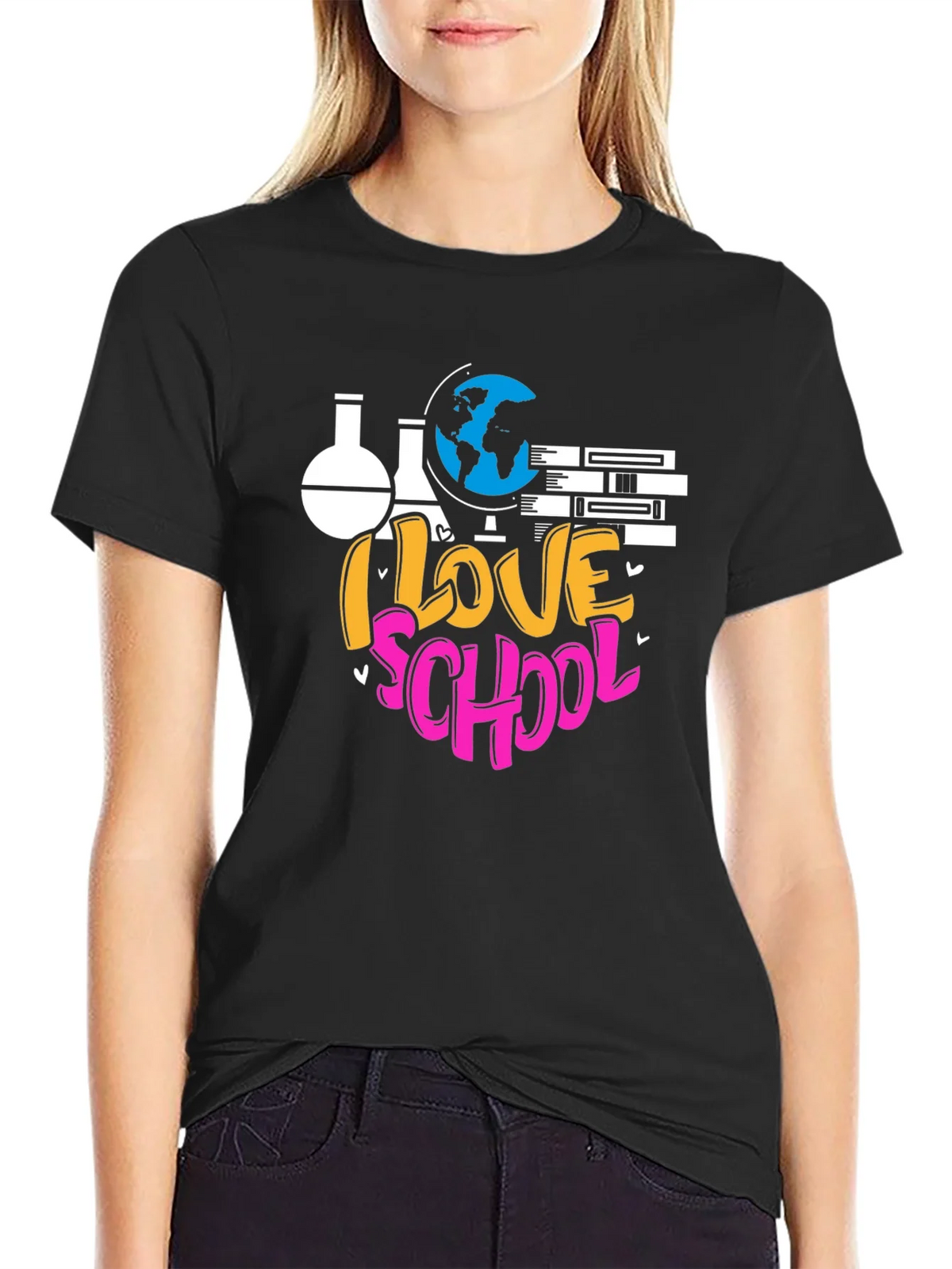 I Love School Graphic T-Shirt product image 2