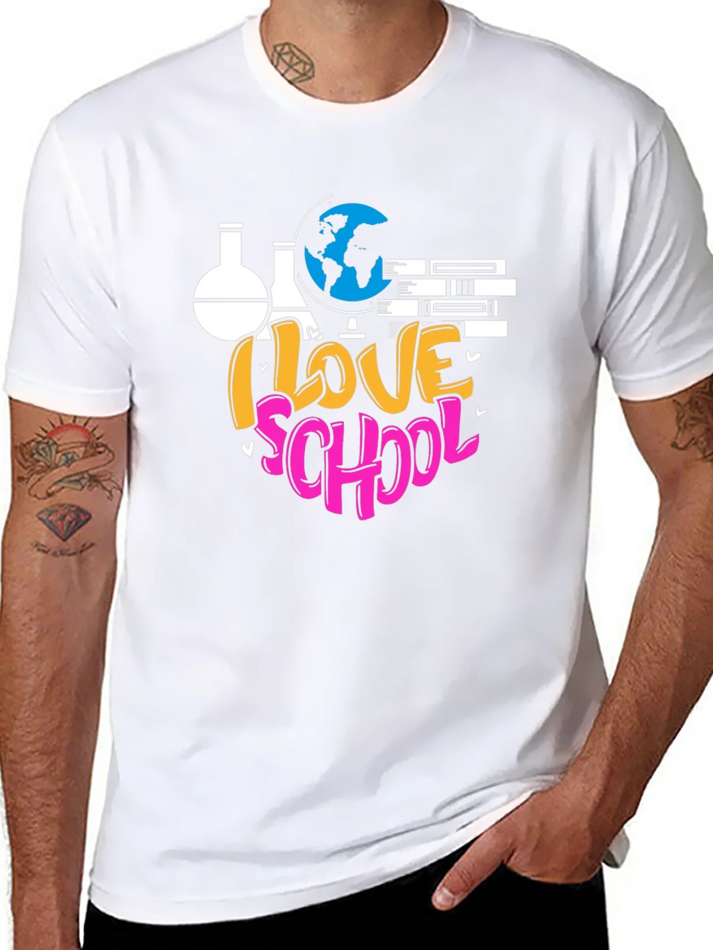 I Love School Graphic T-Shirt product image 7