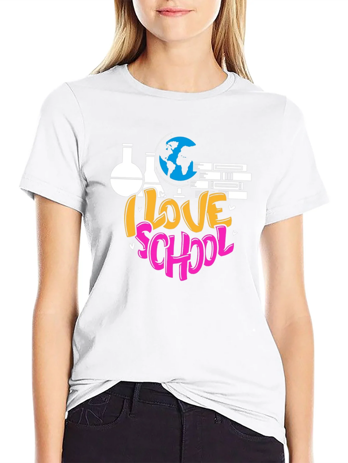 I Love School Graphic T-Shirt product image 8