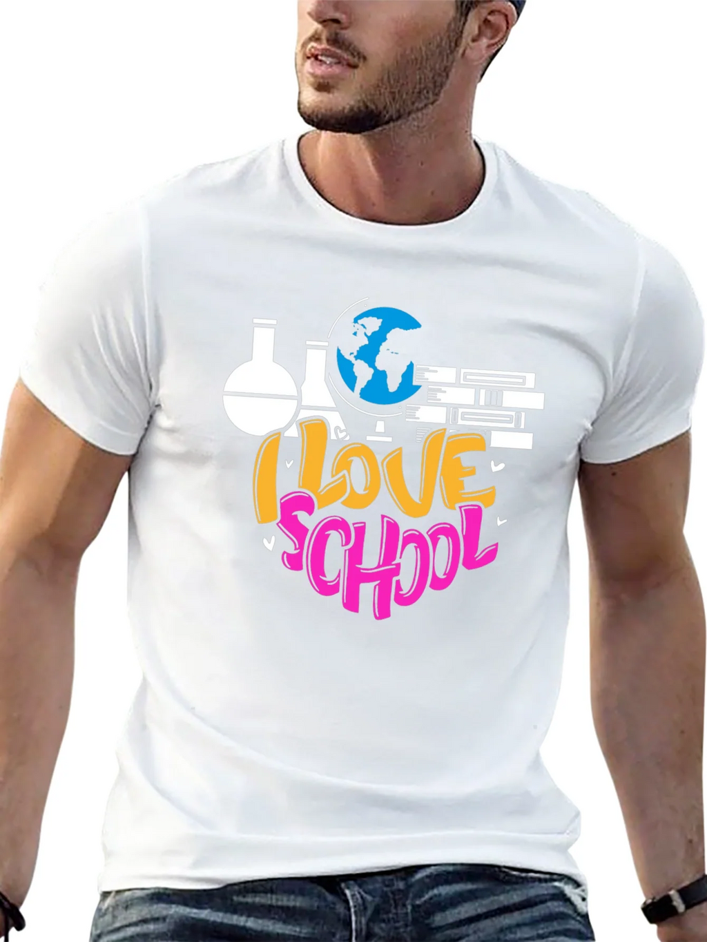 I Love School Graphic T-Shirt product image 12