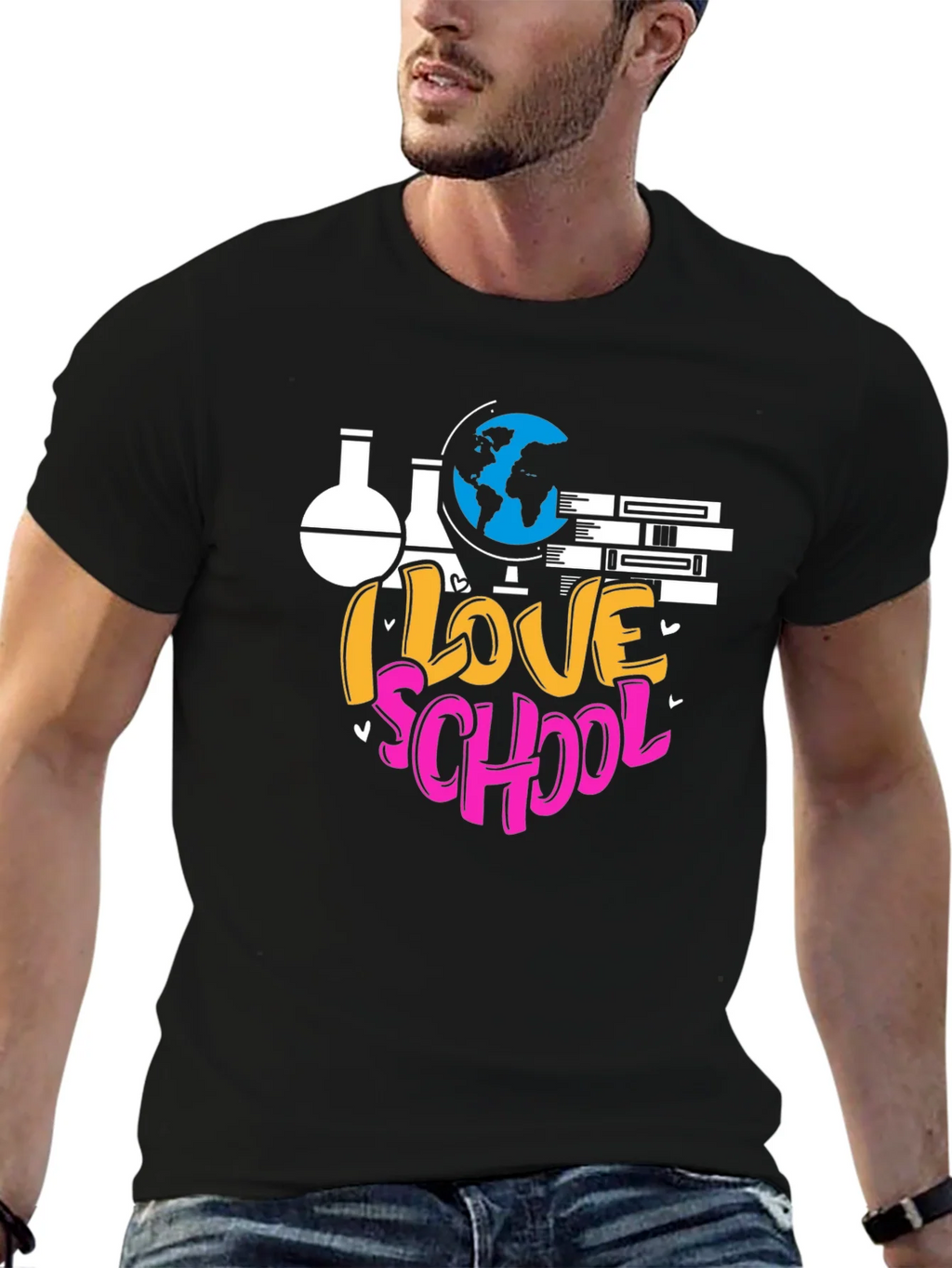 I Love School Graphic T-Shirt product image 6