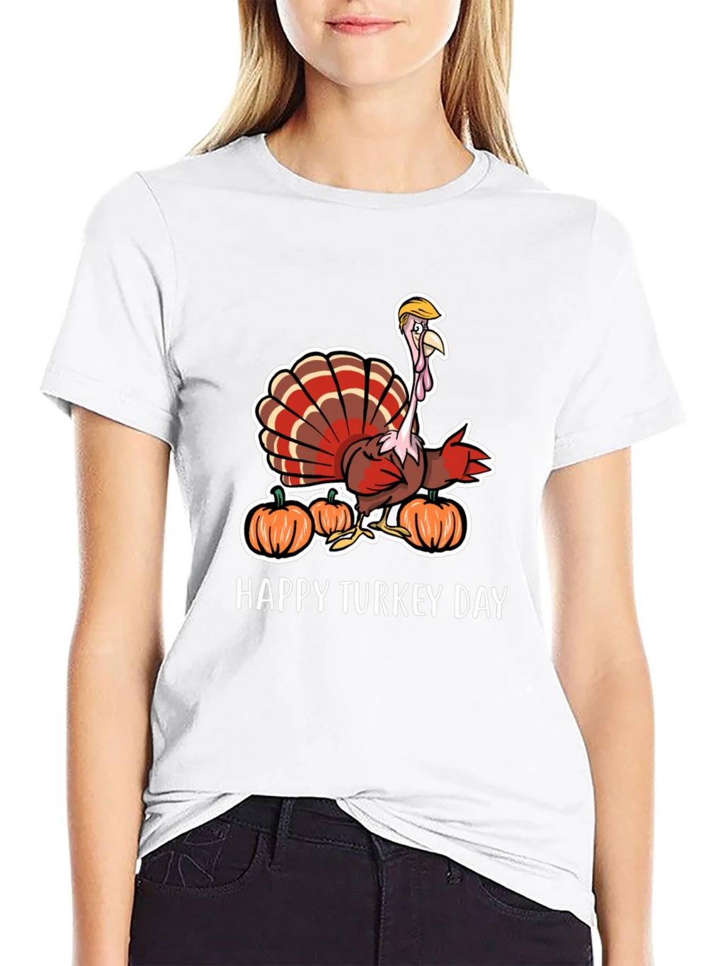 Funny Turkey Day Trump T-Shirt product image 8