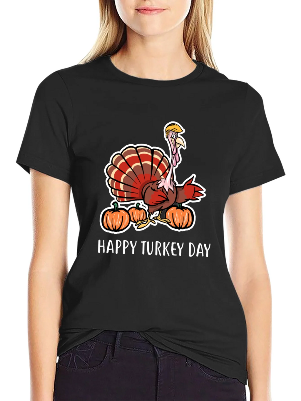 Funny Turkey Day Trump T-Shirt product image 2
