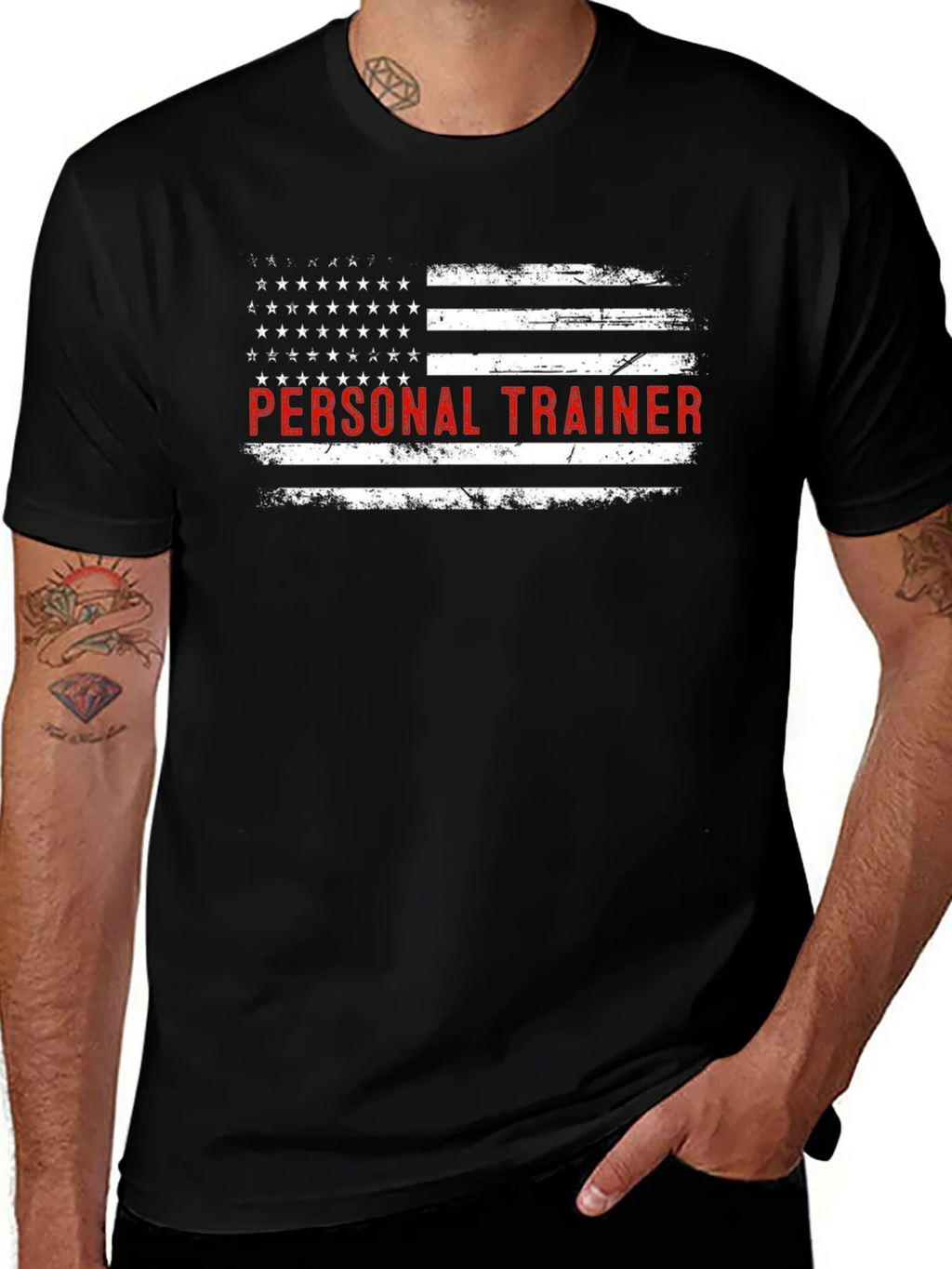 Patriotic Personal Trainer Graphic T-Shirt product image 1