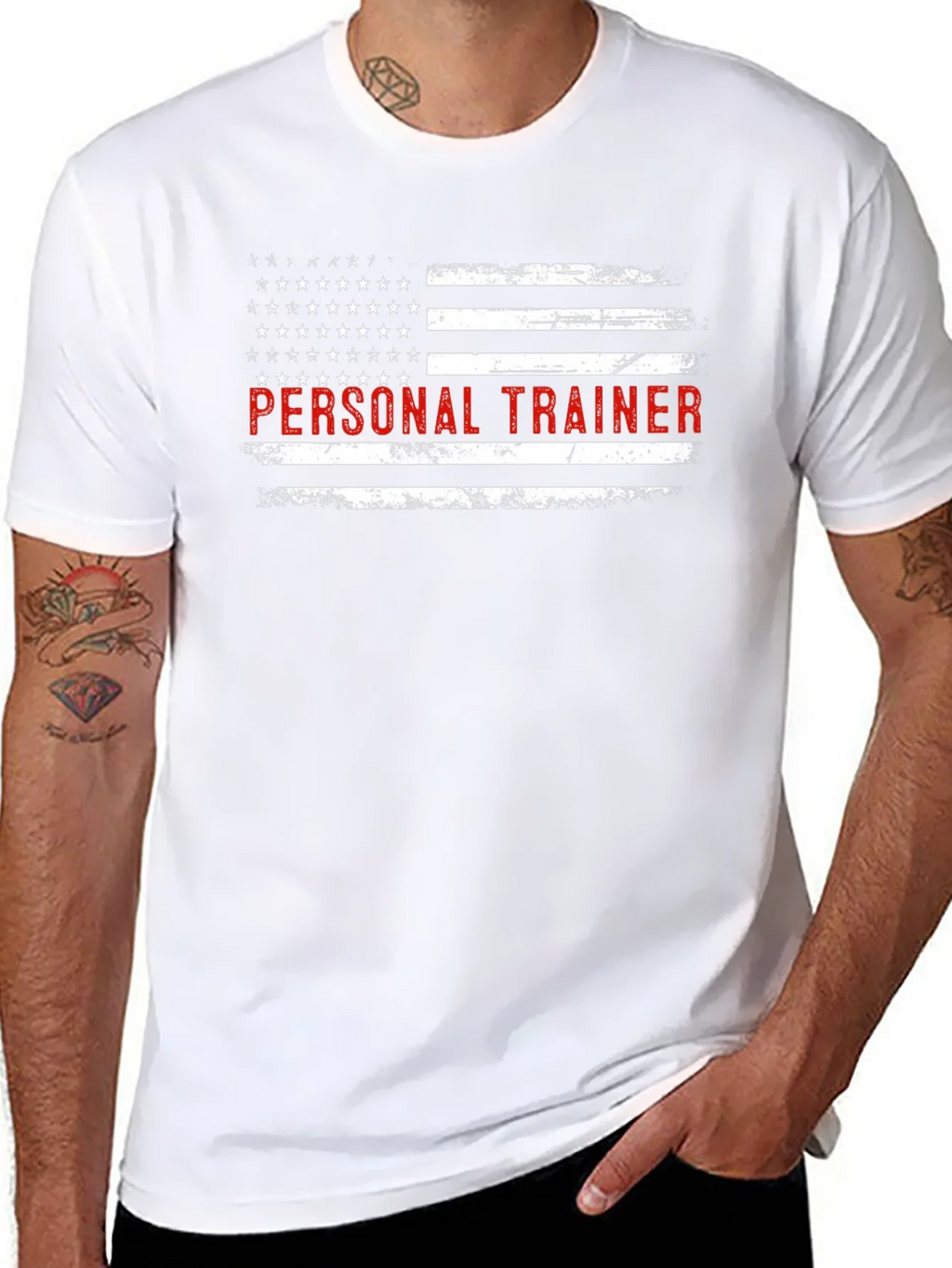 Patriotic Personal Trainer Graphic T-Shirt product image 7