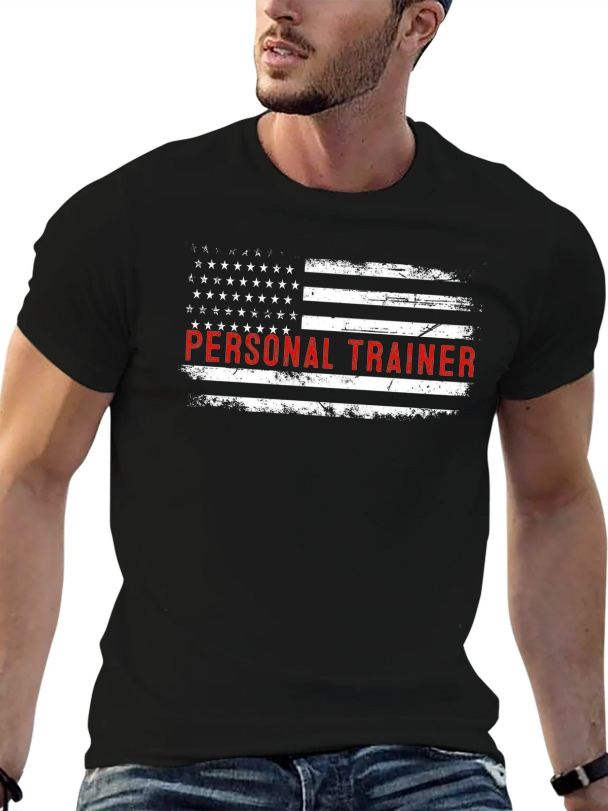 Patriotic Personal Trainer Graphic T-Shirt product image 6