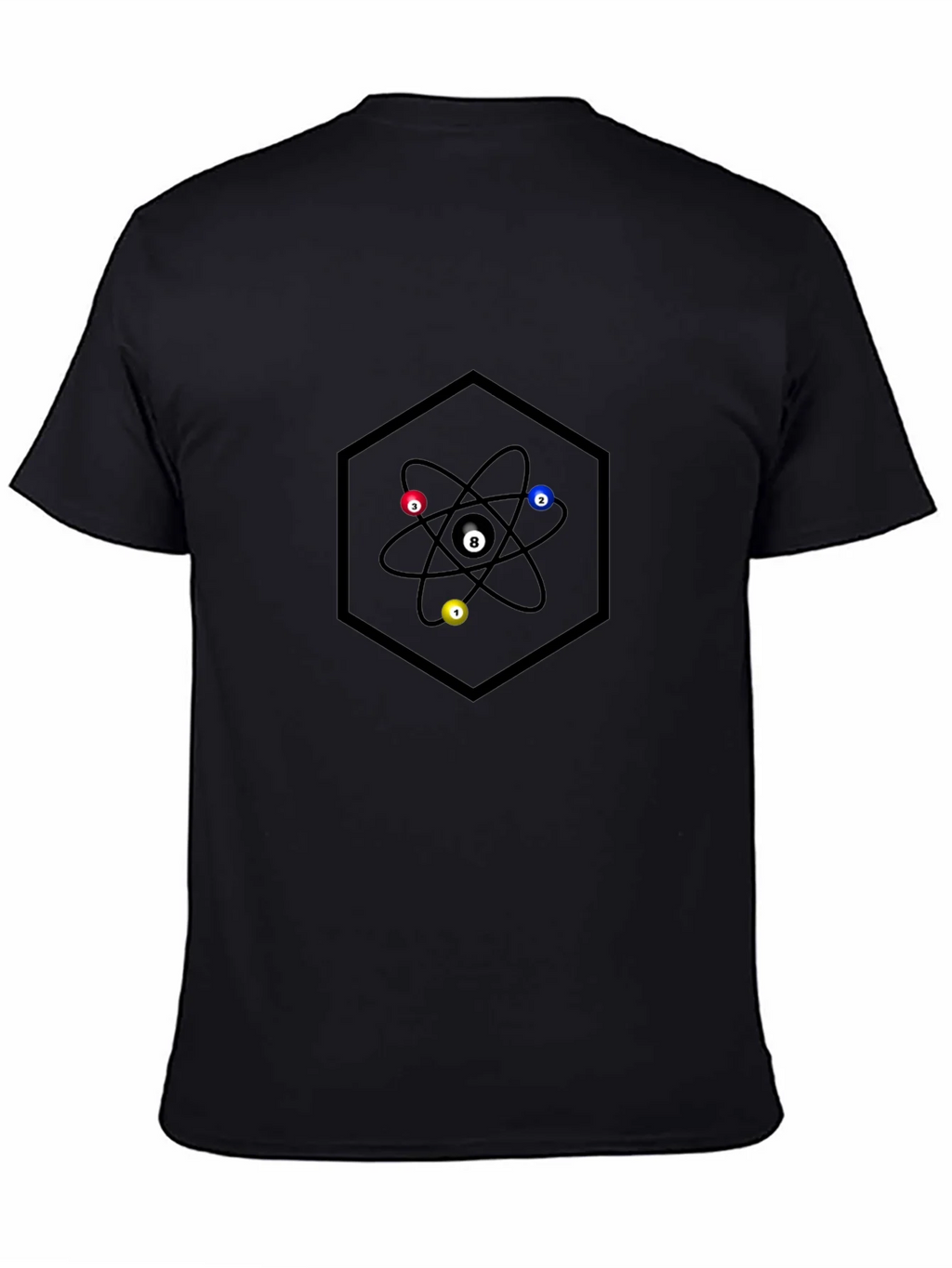 Atom Pool Ball Graphic T-Shirt product image 3