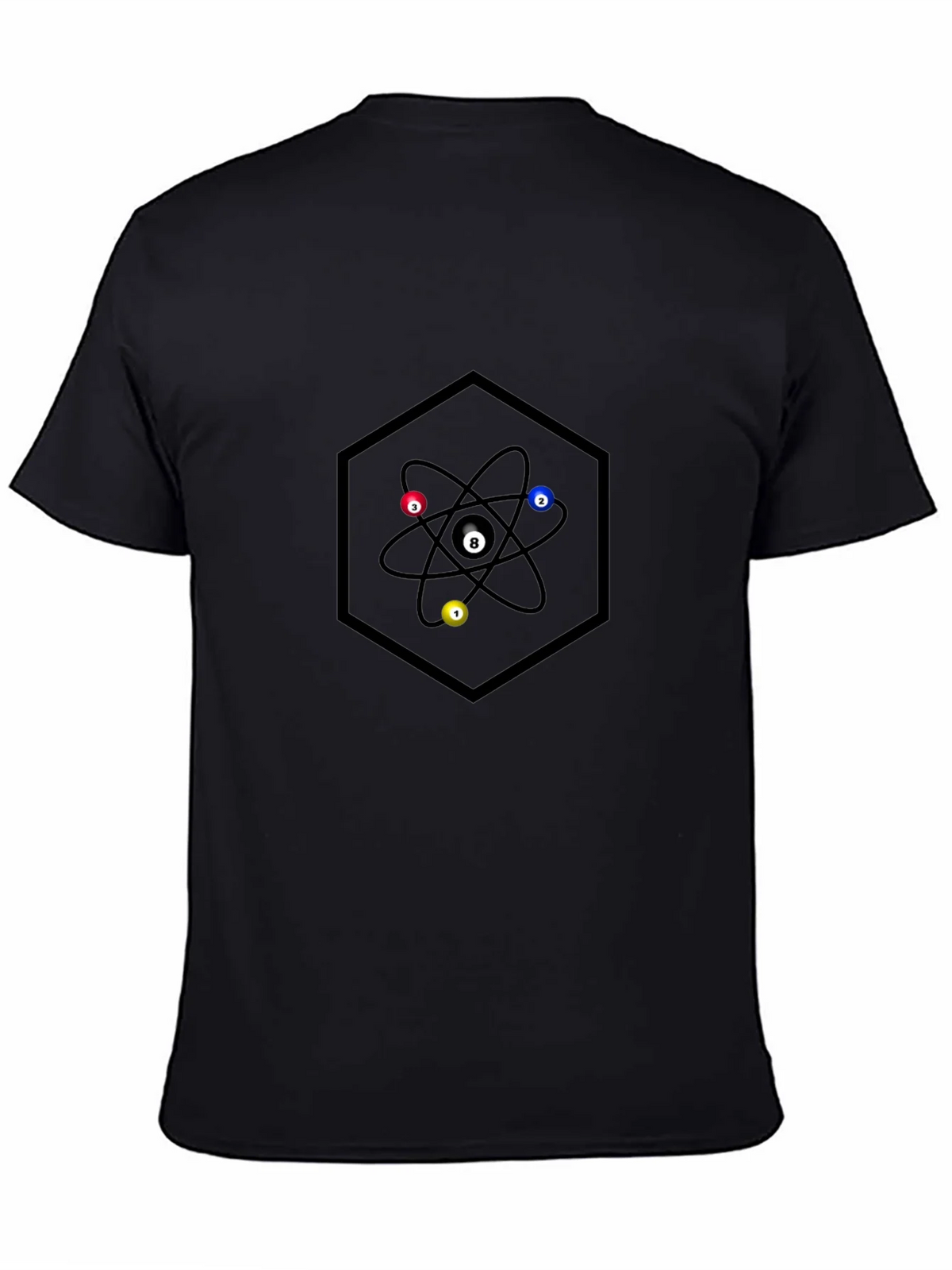 Atom Pool Ball Graphic T-Shirt product image 3