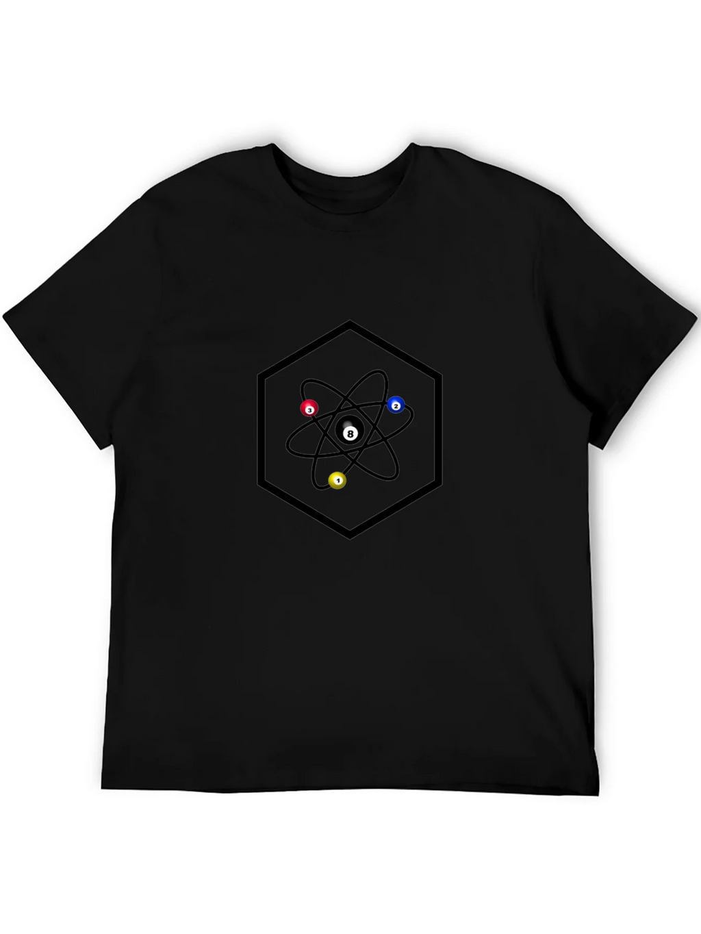 Atom Pool Ball Graphic T-Shirt product image 4