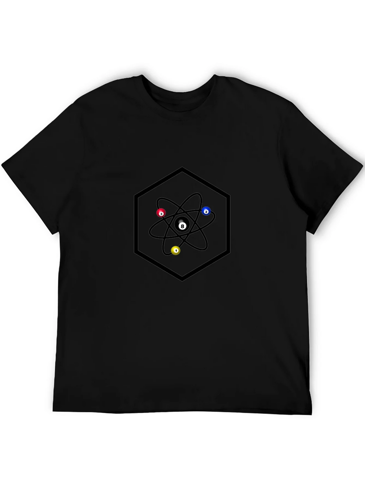 Atom Pool Ball Graphic T-Shirt product image 4