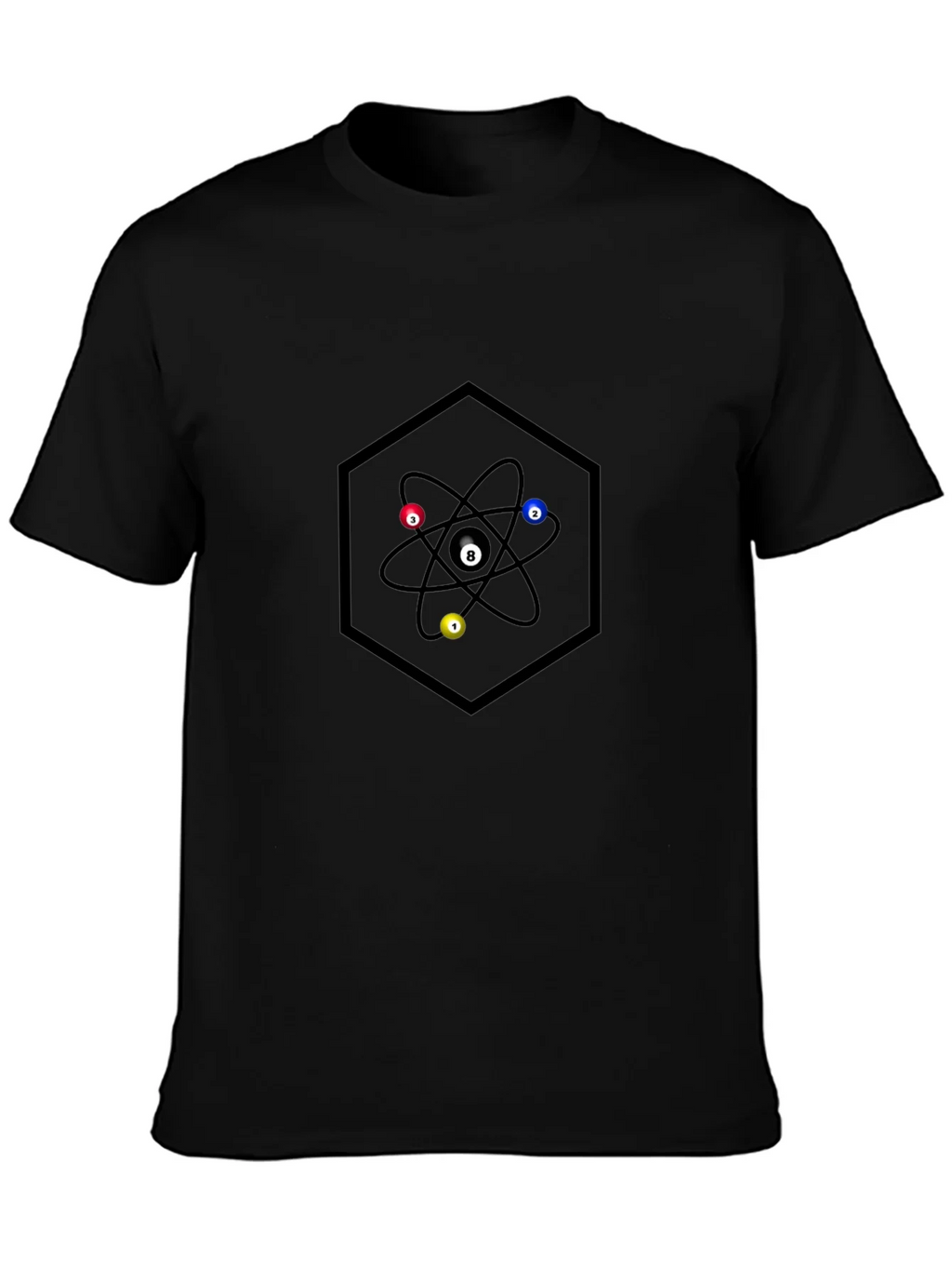 Atom Pool Ball Graphic T-Shirt product image 2