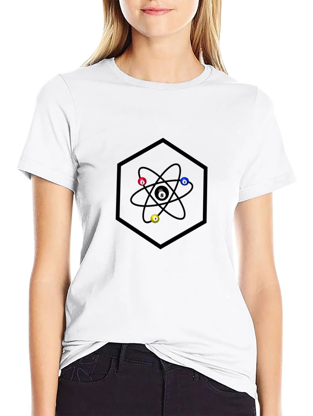 Atom Pool Ball Graphic T-Shirt product image 5
