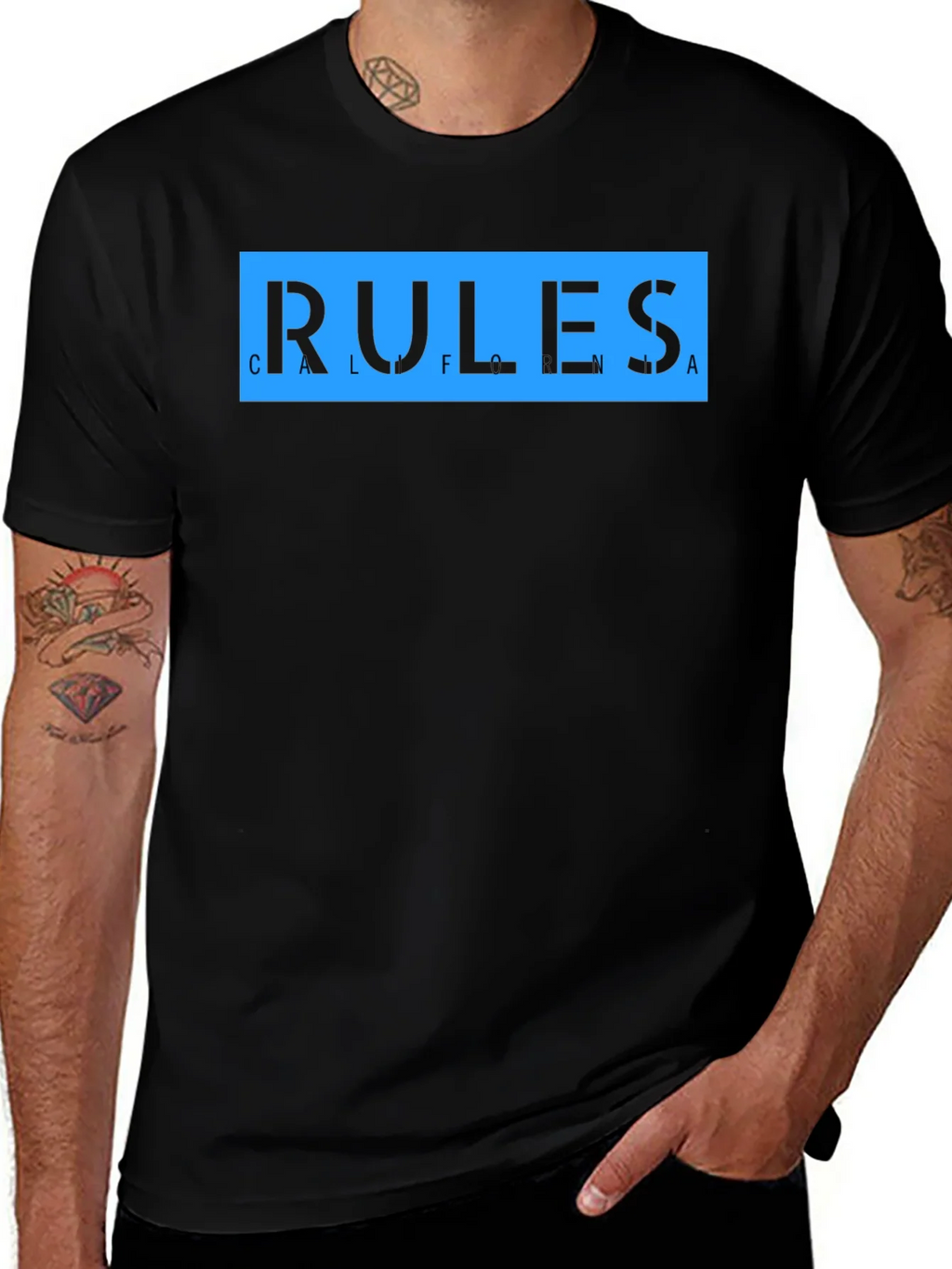 California Rules Graphic T-Shirt - Black product image 1