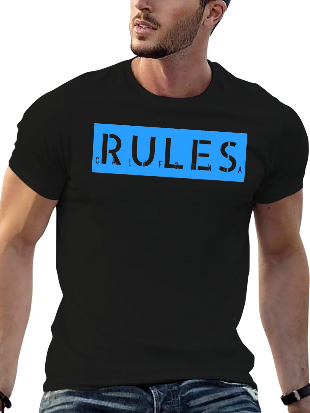California Rules Graphic T-Shirt - Black product image 6