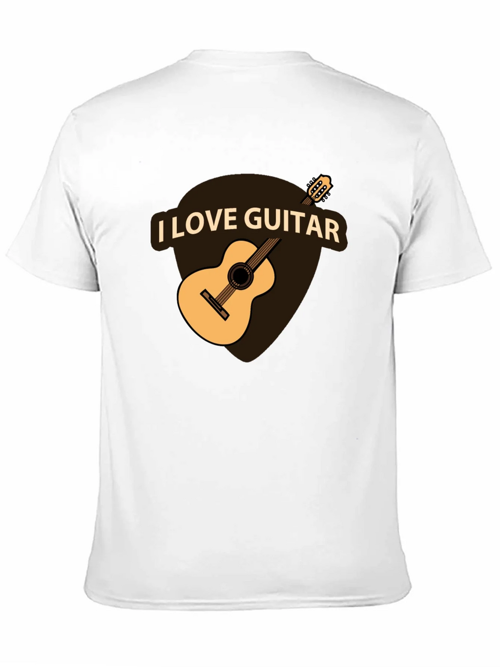 I Love Guitar Black T-Shirt - Musician Apparel product image 10