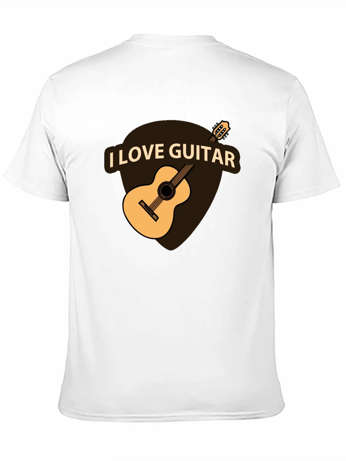 I Love Guitar Black T-Shirt - Musician Apparel product image 10