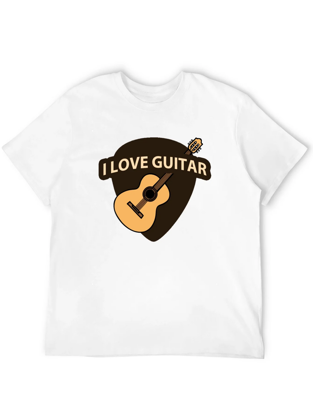 I Love Guitar Black T-Shirt - Musician Apparel product image 11