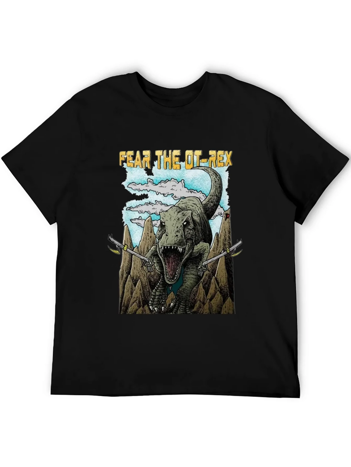 Fear The OT-Rex Dinosaur Graphic T-Shirt product image 5