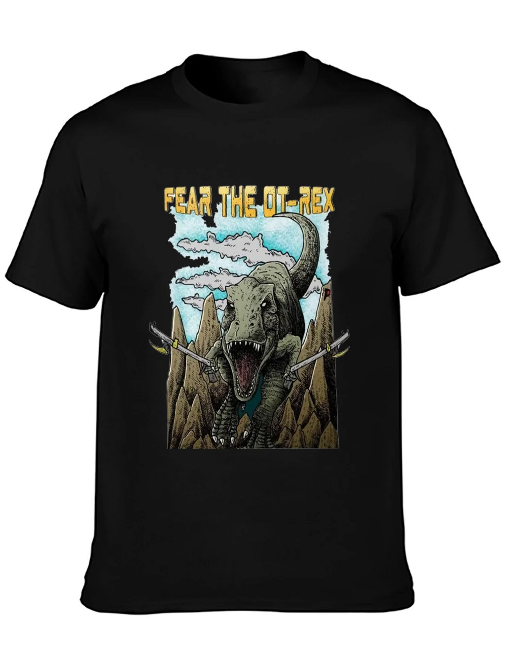 Fear The OT-Rex Dinosaur Graphic T-Shirt product image 3