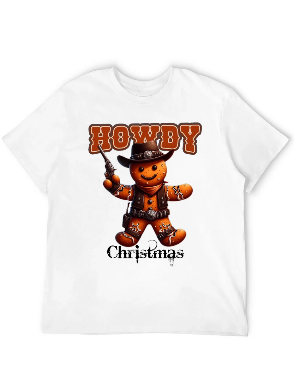 Howdy Christmas Gingerbread Cowboy T-Shirt product image 8