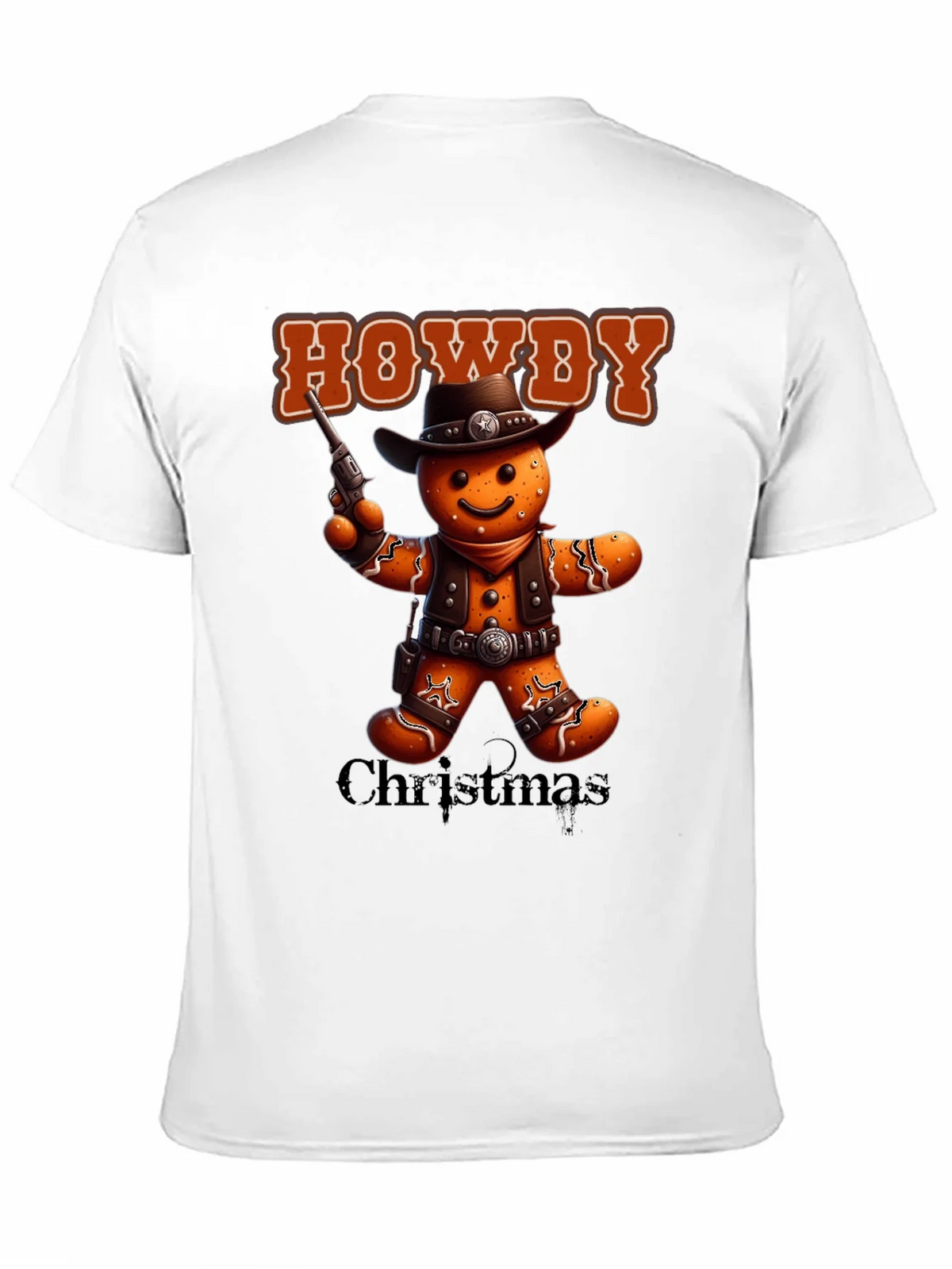 Howdy Christmas Gingerbread Cowboy T-Shirt product image 7