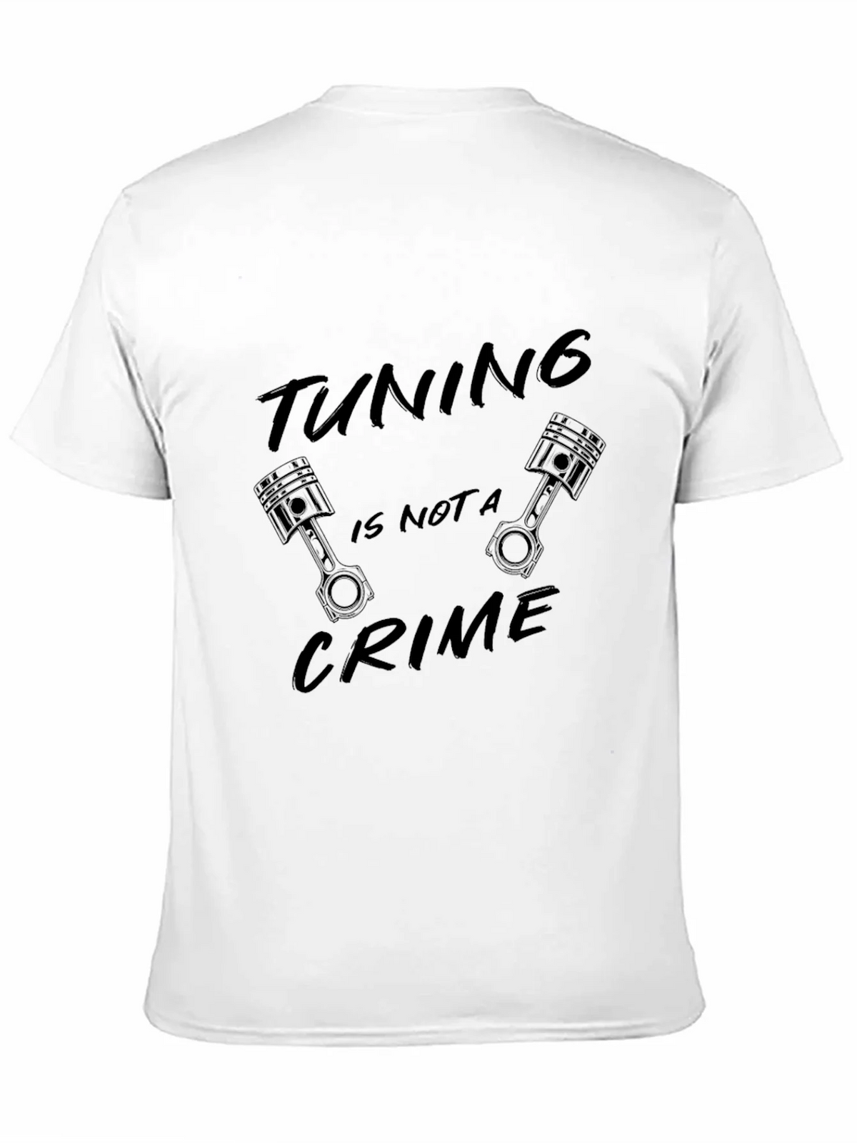 Tuning is Not a Crime Black Graphic T-Shirt product image 10