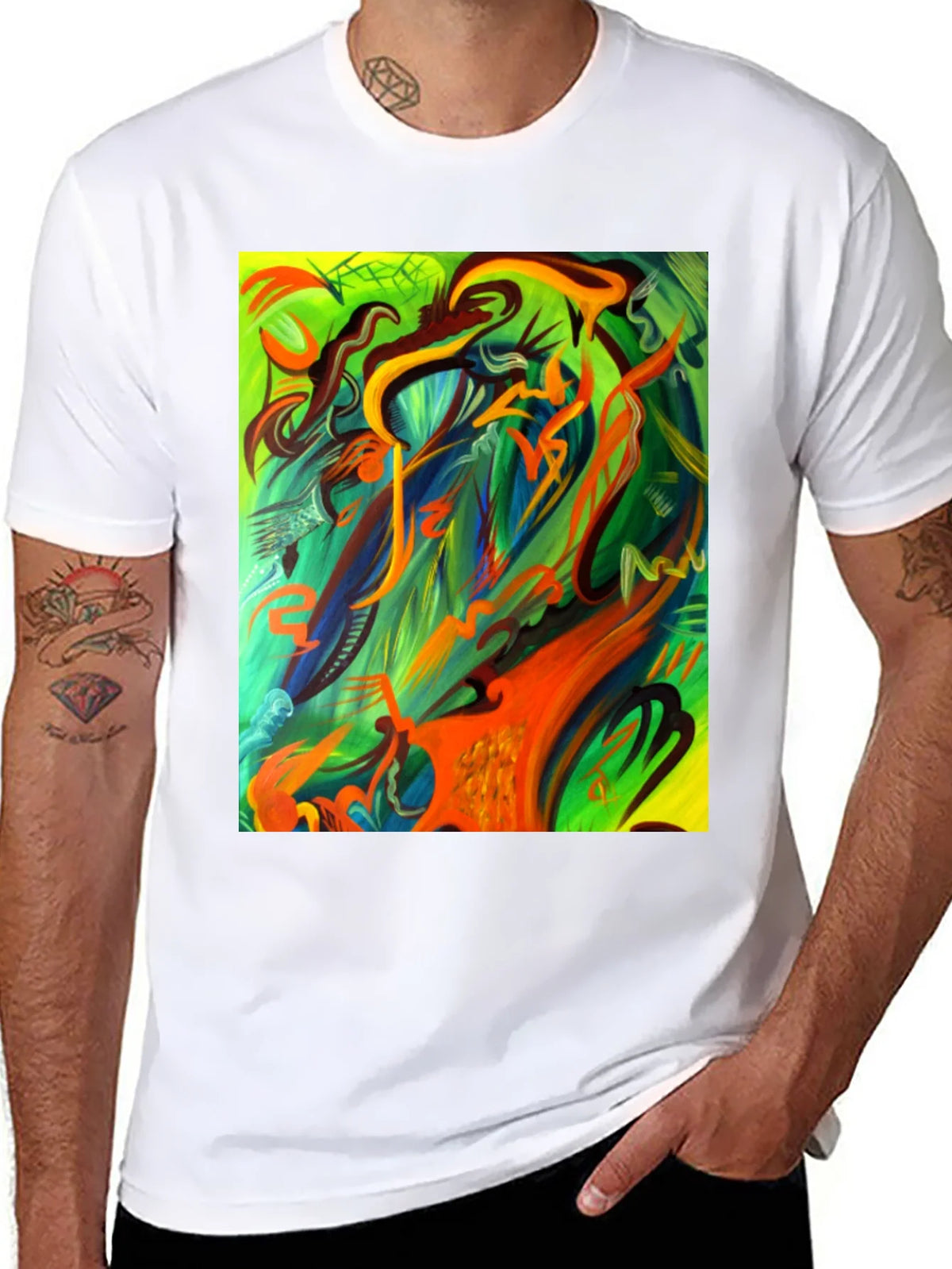 Abstract Art Graphic Tee - Unique & Stylish product image 7