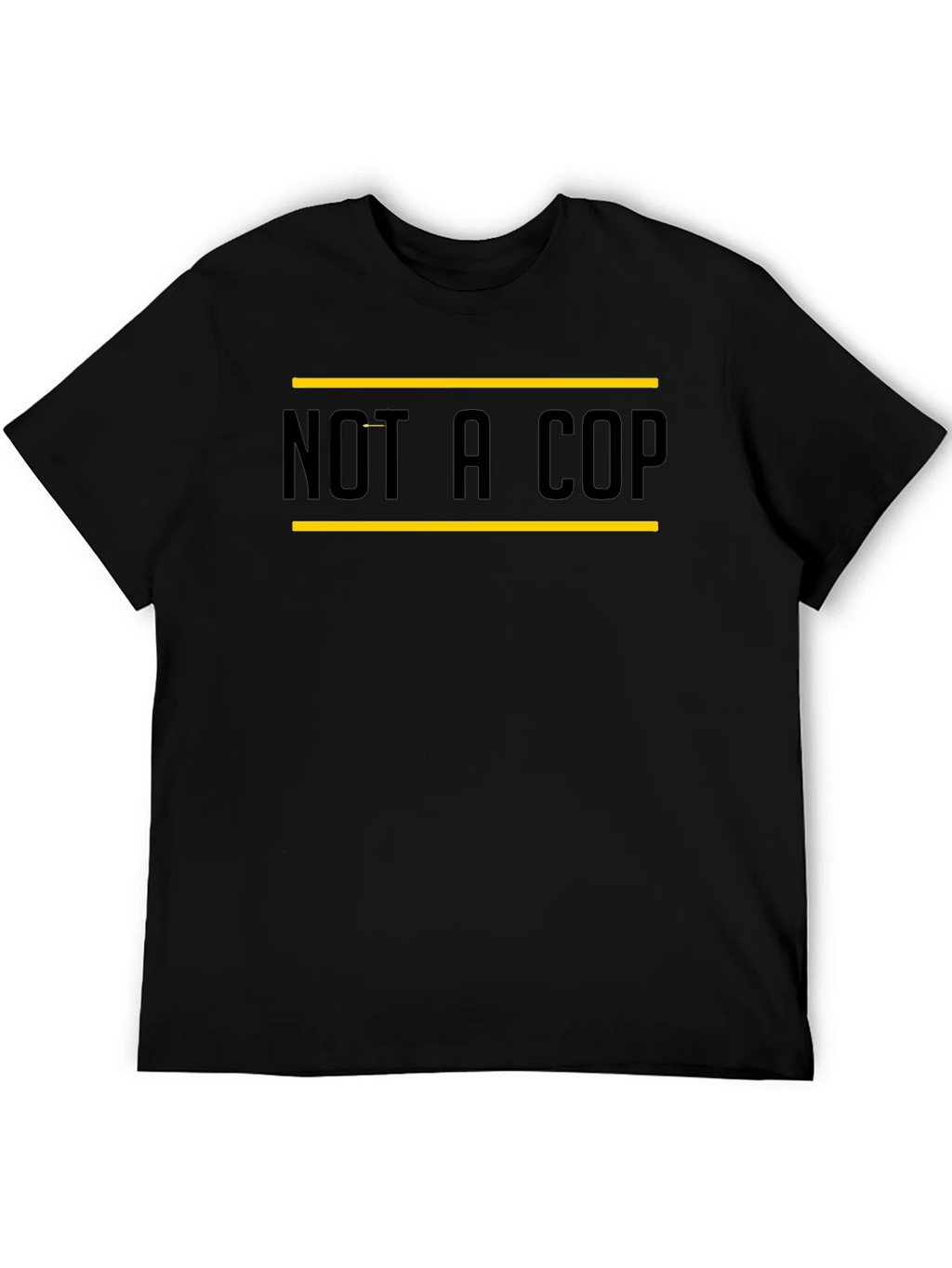 Not A Cop Graphic Tee - Black Casual T-Shirt product image 1